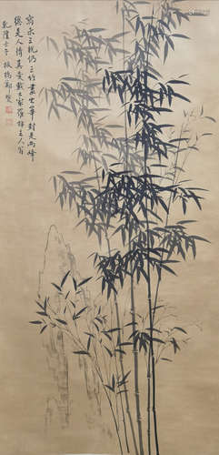 A Chinese Painting Of Bamboo, Zheng Banqiao Mark