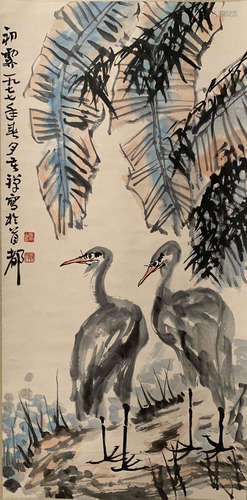 A Chinese Painting Of Floral&Bird, Li Kuchan Mark