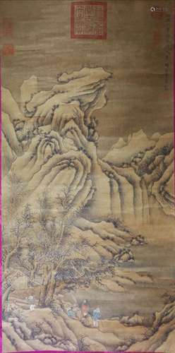 A Chinese Painting Of Landscape, Li Tang Mark