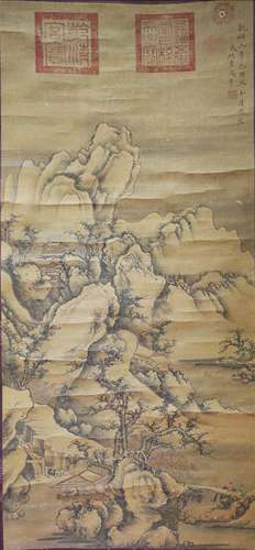 A Chinese Painting Of Landscape, Li Cheng Mark