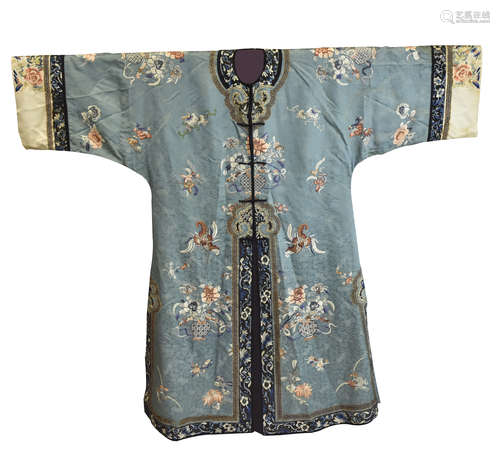 Chinese Embroidery of Lady Cloth, Qing Dynasty