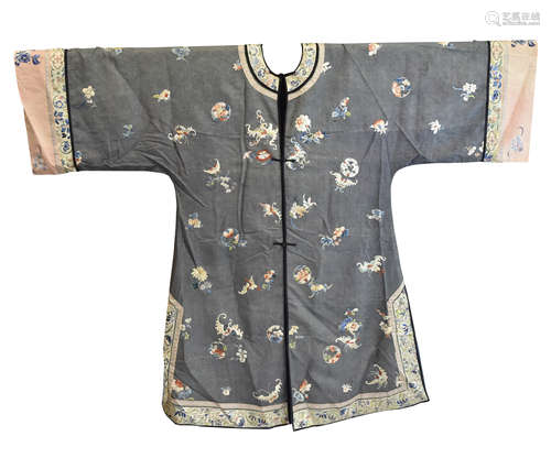 Chinese Silk Lady Robe, Qing Dynasty