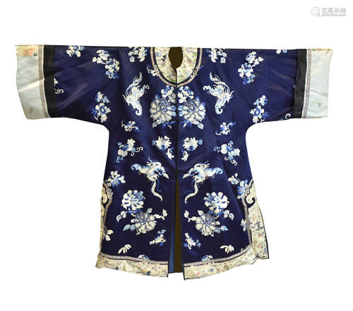 Chinese Embroidery of Lady Cloth, Qing Dynasty