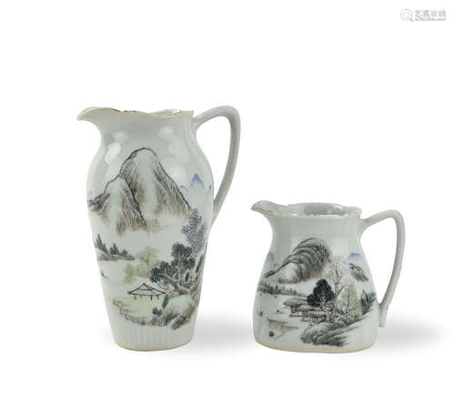 (2) Chinese Qianjiang Glazed Pots, 20th C.