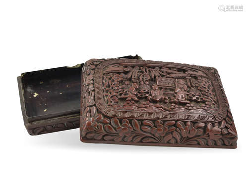 A Chinese Lacquerware Box