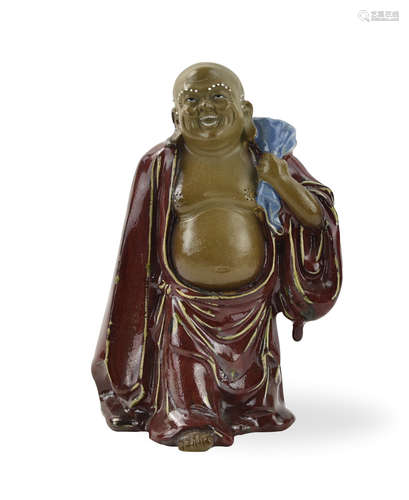 Chinese Shiwan Ware Budhha Figure,20th C.