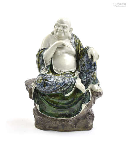 Chinese Porcelain Luohan Statue, 20th C.