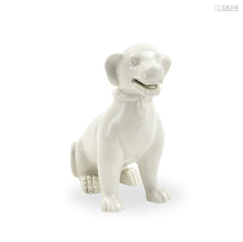 Chinese Blanc De Chine Foo-dog, 19th C.