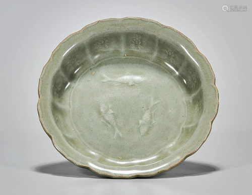 Korean Celadon Glazed Dish