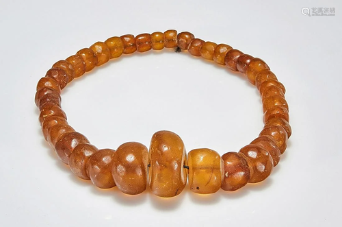 String of Amber or Copal Beads