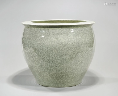 Chinese Crackle Glazed Porcelain Fish Bowl