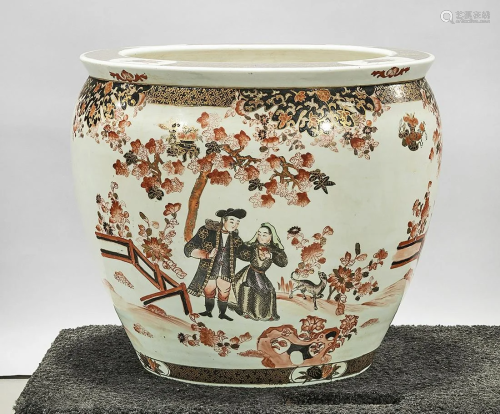 Chinese Painted Porcelain Jardiniere