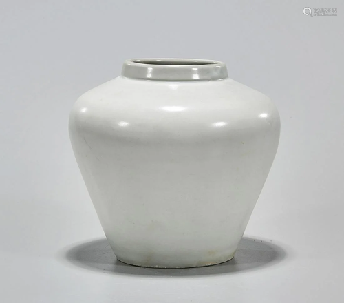 Korean White Glazed Jar