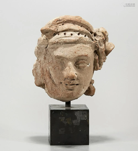 Central Asian/Gandharan Ceramic Male Head