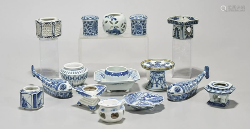 Group of Japanese Blue and White Ceramics