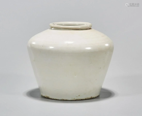 Korean white glazed ceramic jarlet