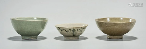 Group of Three Southeast Asian Ceramic Bowls