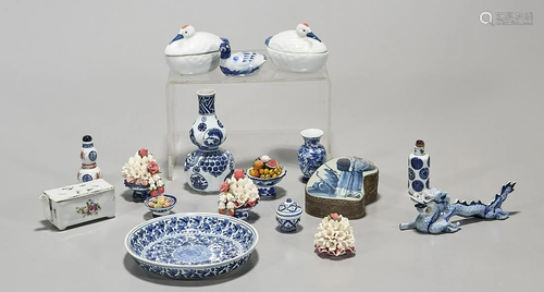 Group of Japanese Blue and White Ceramics