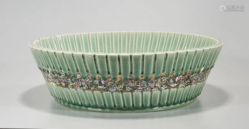 Chinese Glazed Porcelain Basin
