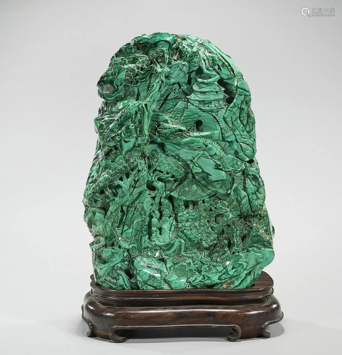 Chinese Malachite Carving