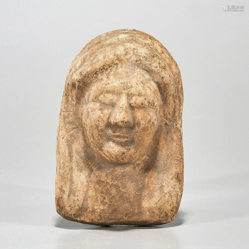 Greek Terracotta Protome of Persephone
