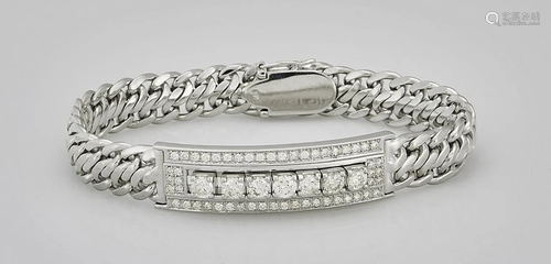 18K White Gold and Diamond Bracelet