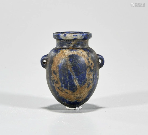 Egyptian Lapis Lazuli Ib Heart Jar