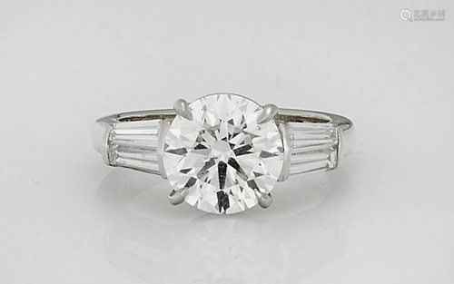 Platinum and Diamond Ring