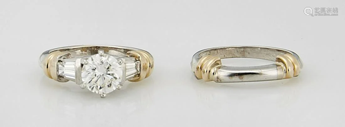 Wedding Band and Engagement Ring Suite