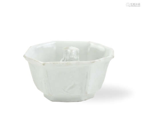 Chinese Dehua Ware White Glazed Cup,19th C.