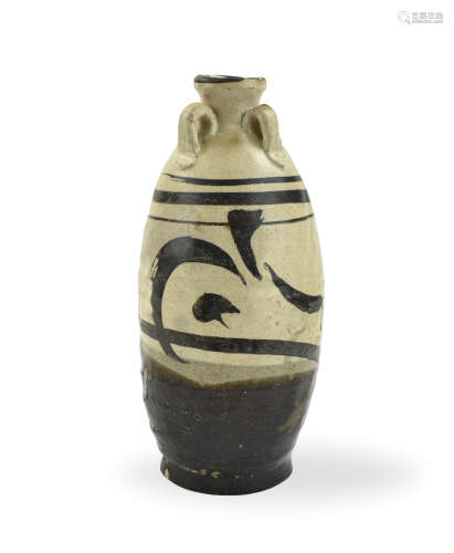Chinese Cizhou Ware Vase, Yuan Dynasty