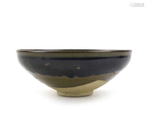 Chinese Henan Black Glazed Russet Bowl, Yuan D.