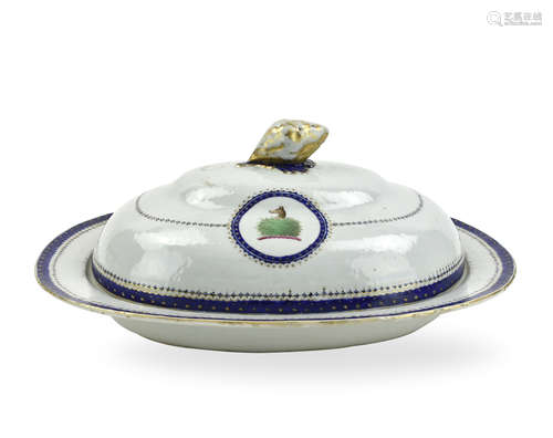 Chinese Export Armorial Tureen, 18th C.