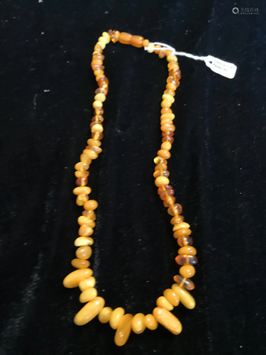 NATURAL BUTTERSCOTCH AMBER NECKLACE