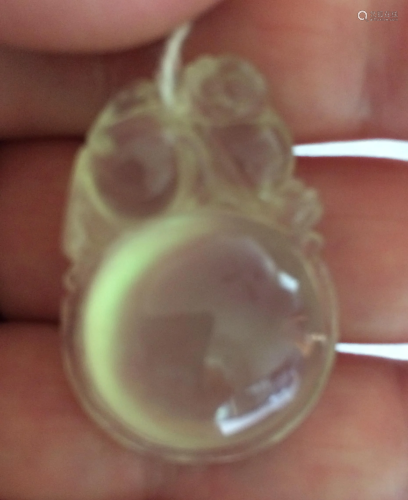 A Natural Jadeite Pendant in happy Pattern