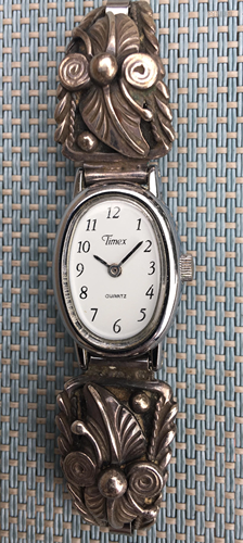 Lady?s Watch w/ Local Indian Silver Bracelet