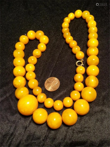 Amber NECKLACE 78.6g