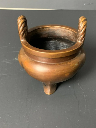 ANTIQUE Bronze incense burner