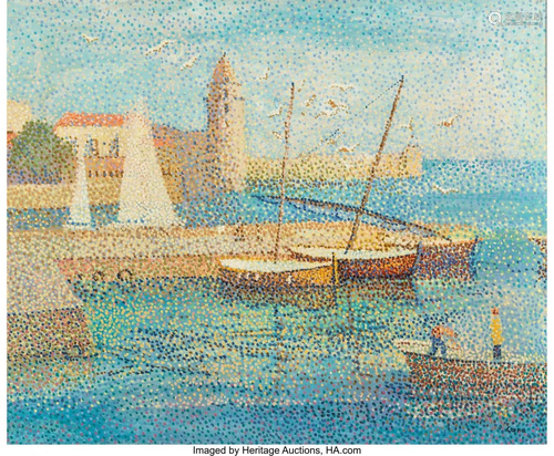 69041: Yvonne Canu (French, 1921-2008) Collioure - Le p