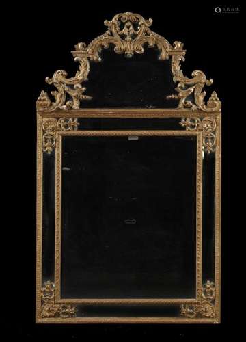 REGENCY PERIOD MIRROR WITH GLAZING BEADS