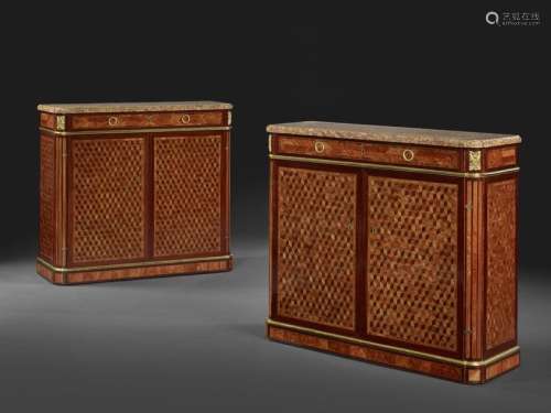 PAIR OF EOCAL CABINETS LOUIS XVI Stamp of Jean Fra…
