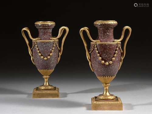 PAIR OF LOUIS PERIOD VASES XVI