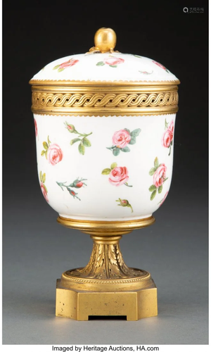 63108: A Sèvres Gilt Bronze Mounted Porcelain Co