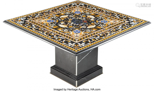 63229: Pietre Dure Table Top on Stand, 20th century 33