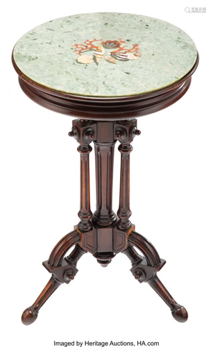 63059: A Victorian Mahogany Side Table with Pietre Dure