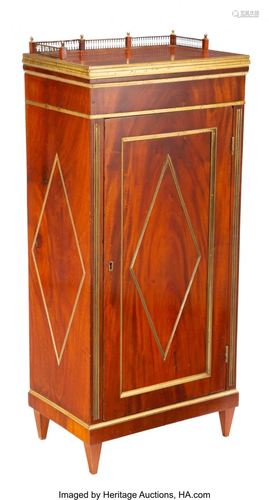 63030: A Russian Mahogany Cabinet with Gilt Bronze Moun