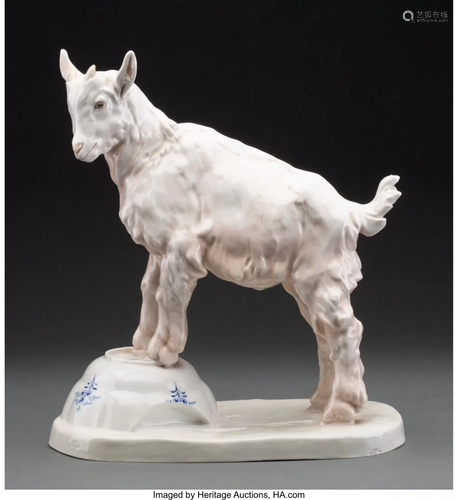 63284: A Meissen Porcelain Figure: Billy Goat, modelled