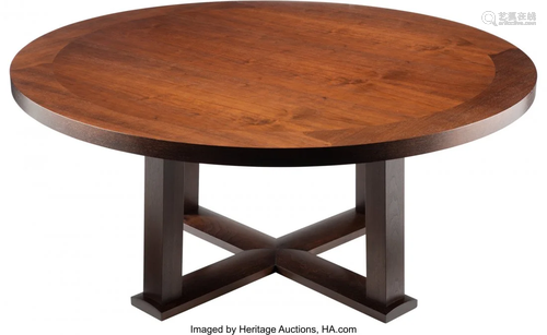 63168: A Christian Liaigre Ebonized Wood Dining Table f