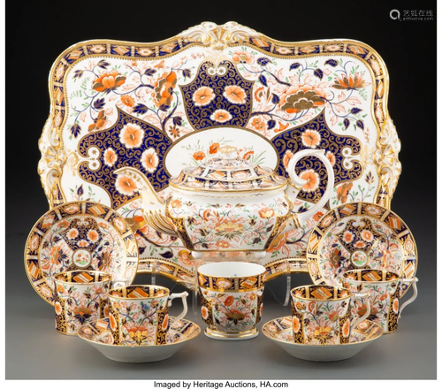 63264: An Eleven-Piece Derby Traditional Imari Pattern