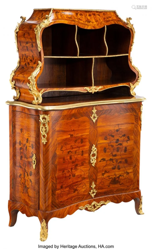 63092: A French Louis XV Tulipwood and Kingwood Cartonn